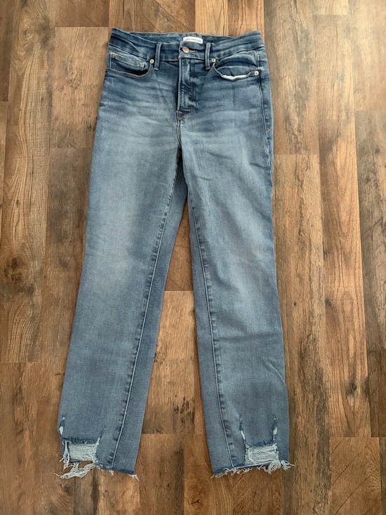 Good American Denim - Womens Good American Straight-Leg Jeans